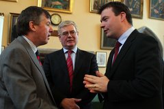 Eamon and I with UCC President Michael Murphy