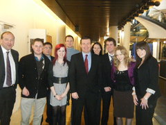 With UCC Students in European Parliament